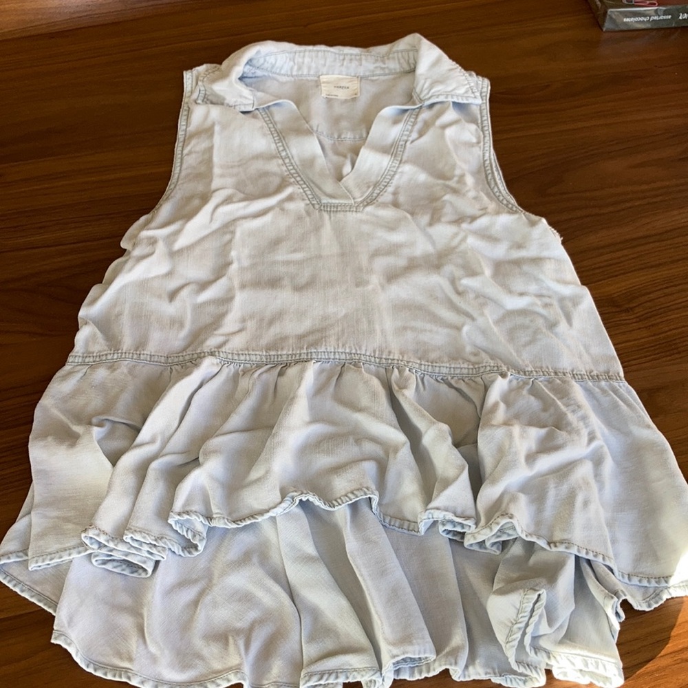 Collared Ruffle Tank